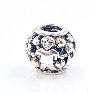 Pandora Family Forever Charm with 14K Gold